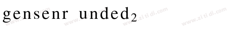 gensenrounded2TC B字体转换